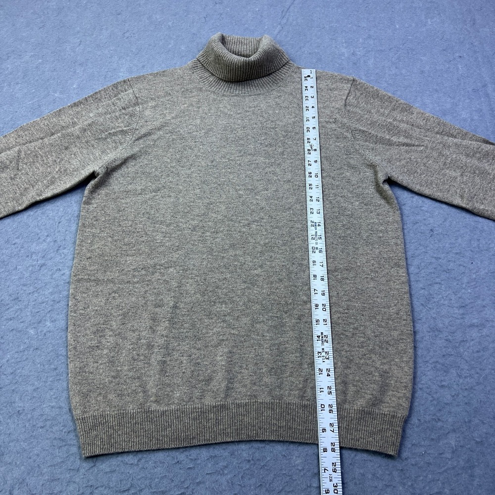 WoolOvers Turtleneck Sweater Womens Large Brown Cashmere/Wool‎ Polo Knit Jumper - Picture 4 of 9